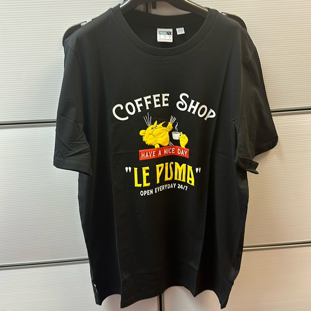 Puma t shirt coffe shop size L